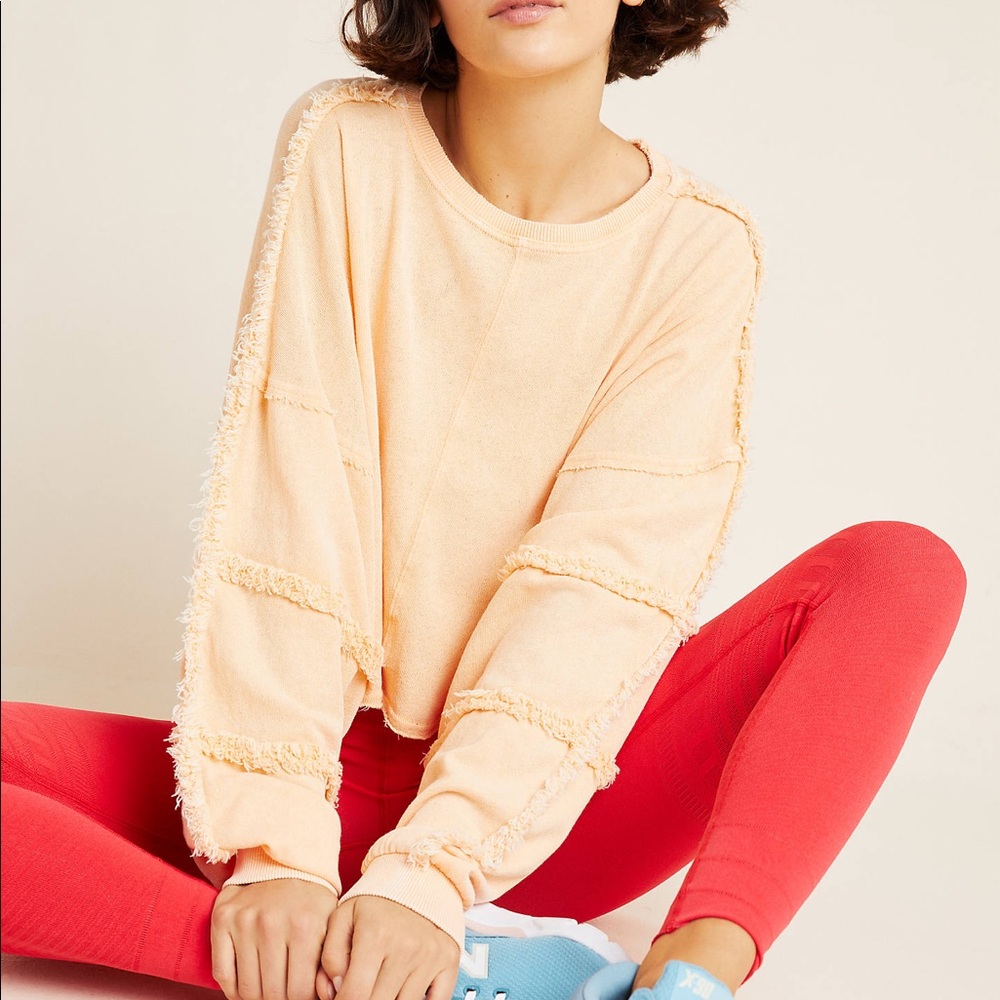 NWOT Free People magnolia long sleeve top